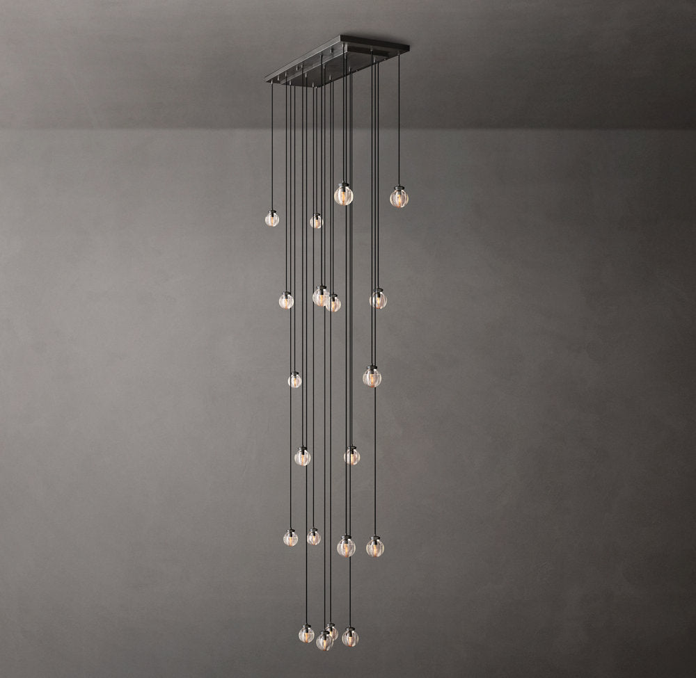 Pearl Rectangular Chandelier 54"
