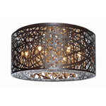 Bronze Seven-Light LED 16-Inch Flushmount