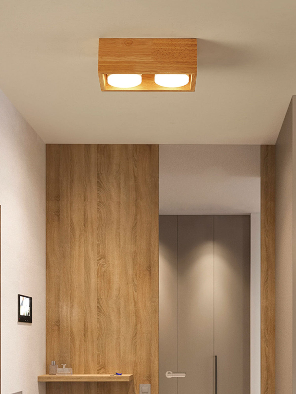 Cobra Wood Ceiling Light