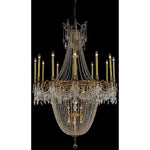 Esperanza French Gold Twenty-Two Light Chandelier with Clear Royal Cut Crystals