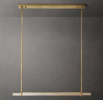 Audubon Crystal Single Bar Linear Chandelier 60"