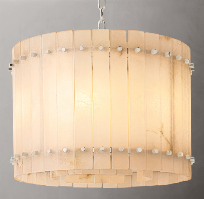 San Marco Alabaster Round Chandelier 22"