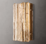 Lattice Clear Glass Sconce 15"