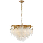 Cora LED Chandelier Antique-Burnished Brass