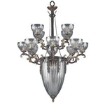 Warsaw Roman Bronze Sixteen-Light Chandelier