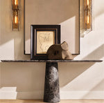 Lattice Smoke Glass Sconce 30"