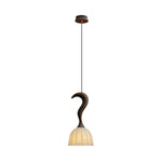 Elowen Twisted Wood Pendant Light