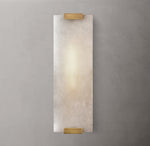 Hand-Carved Alabaster Grand Sconce