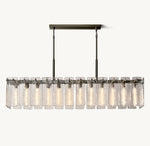 Calamette Glass Rectangular Chandelier 72"