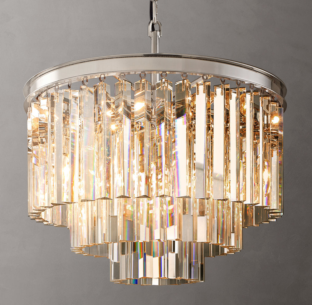 1920s Odeon Round Chandelier 20"
