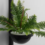 Creative Flowerpot Ball Waterproof LED Black Modern Outdoor Wall Light