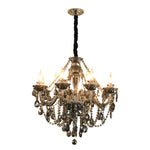Luxury Glass Crystal Candlelight Retro European Style Chandelier
