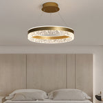 Circular Ring Three-step Dimming LED Modern Chandelier Island Lights