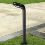 Minimalist Waterproof LED Black Modern Solar Powered Lawn Lights Garden Lamp