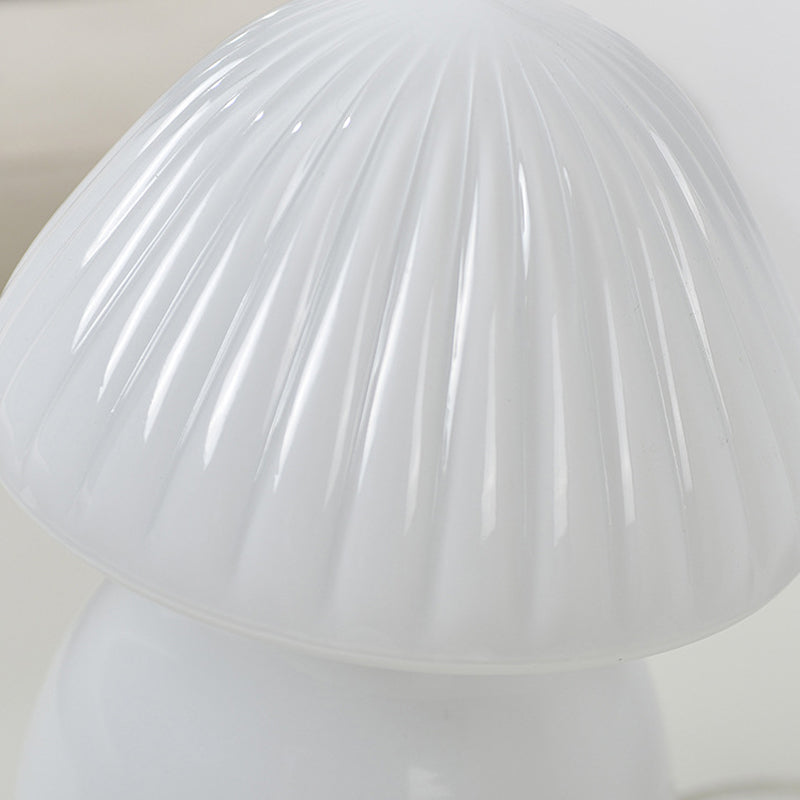 Lovely Glass LED Mushroom Baby Lamp