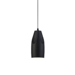 Pleat Box LED Pendant Light 1-Light Black/White Aluminum Hanging Lamp