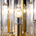 Creative Personalized Glass Tubes Copper Post-Modern Chandelier Light