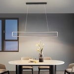 Creative Rectangular Frame LED Modern Chandelier Hanging Ceiling Lamp