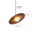 Round Terrazzo Planets Glass Creative LED Nordic Pendant Lights Fixture