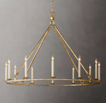 19th C. English Openwork Round Chandelier 50"