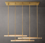 Audubon Crystal Triple Bar Linear Chandelier