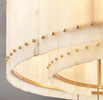 San Marco Alabaster Round Chandelier 60"