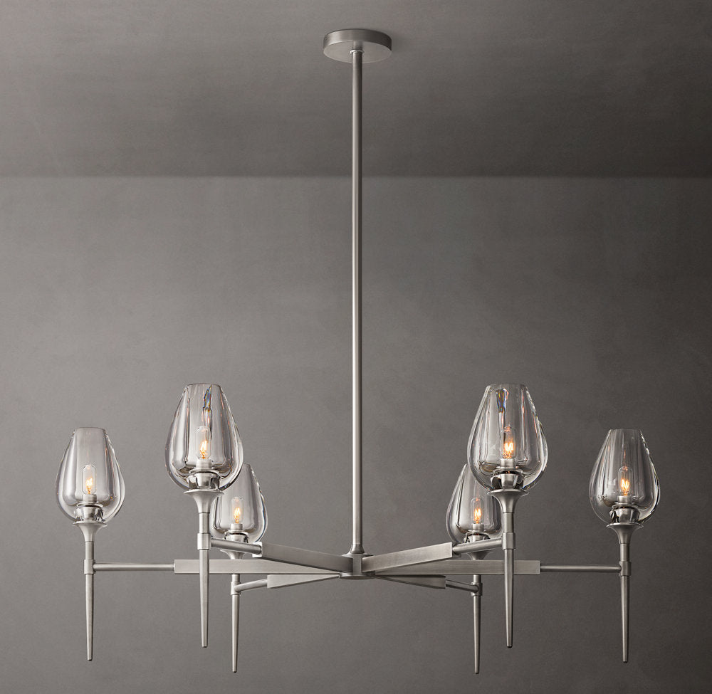 Tulip Round Chandelier 42"