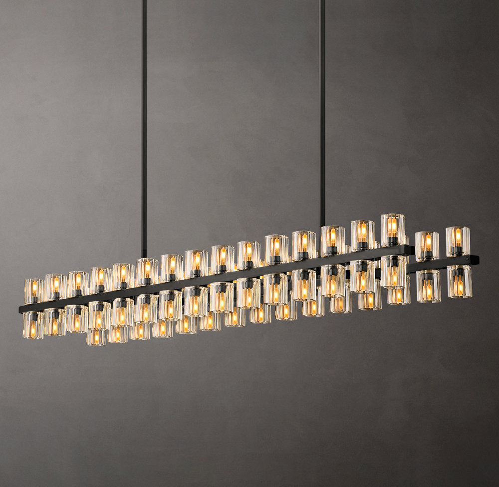 Arcachon LED Rectangular Chandelier 54"