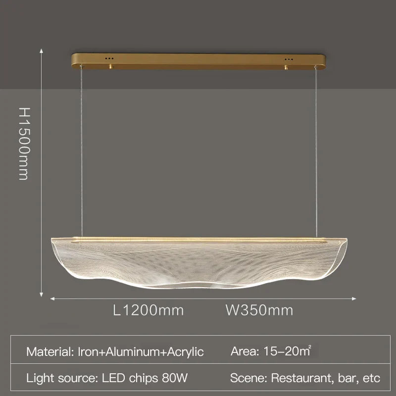 Nordic Acrylic LED Ceiling Chandelier for Modern Indoor Lighting
