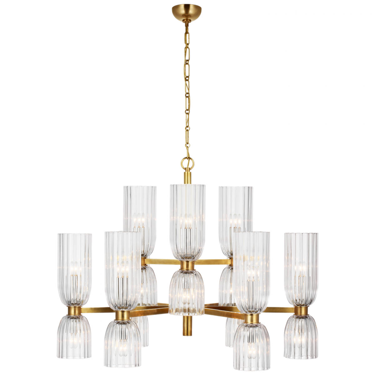 Asalea Medium Two-Tier Chandelier
