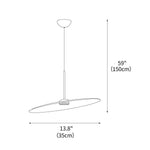 Acoustics Pendant Light 13.8"
