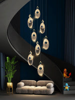 Acrylic Necklace Pendant Light 7.1"