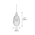 Acrylic Necklace Pendant Light 7.1"