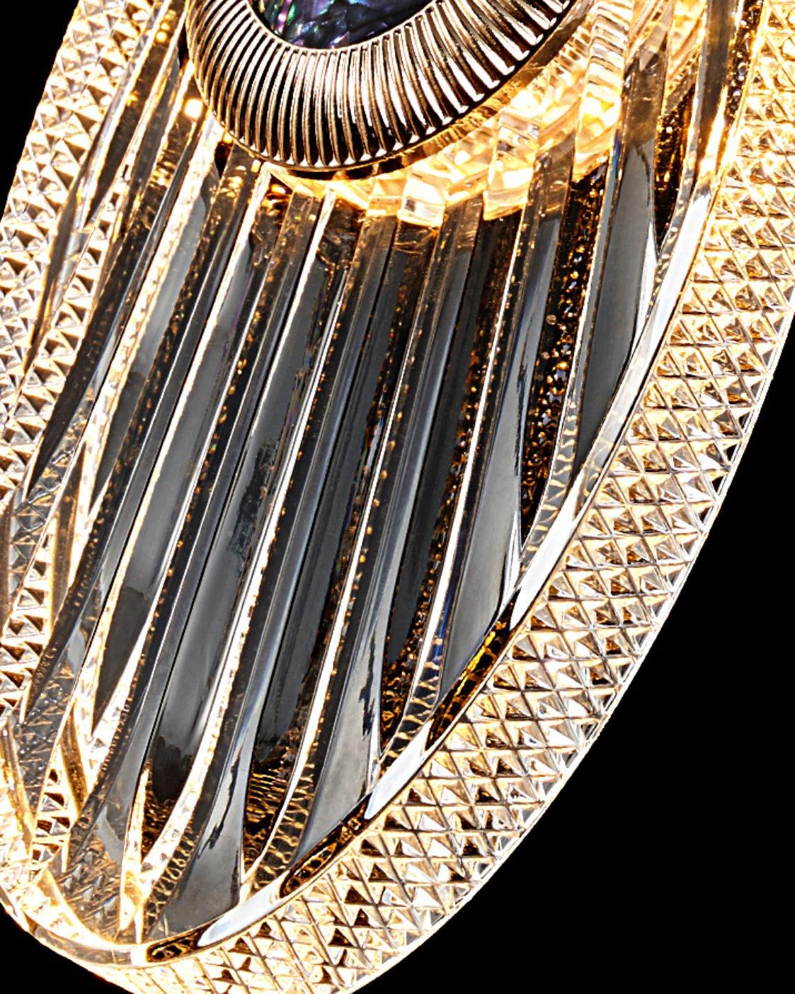 Acrylic Necklace Pendant Light 7.1"