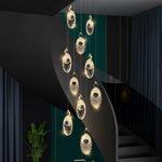 Acrylic Necklace Pendant Light 7.1"