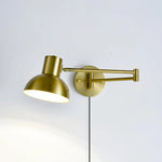 Adjustable Arm Plug In Wall Lamp