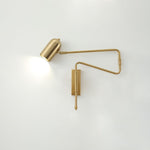 Adjustable Arm Plug In Wall Lamp