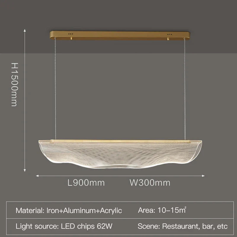 Nordic Acrylic LED Ceiling Chandelier for Modern Indoor Lighting