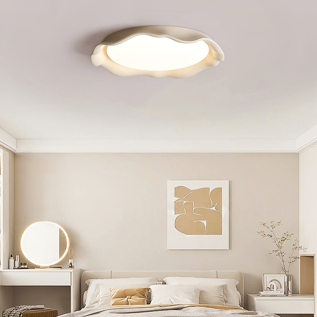 Aera Microcement Ceiling Light