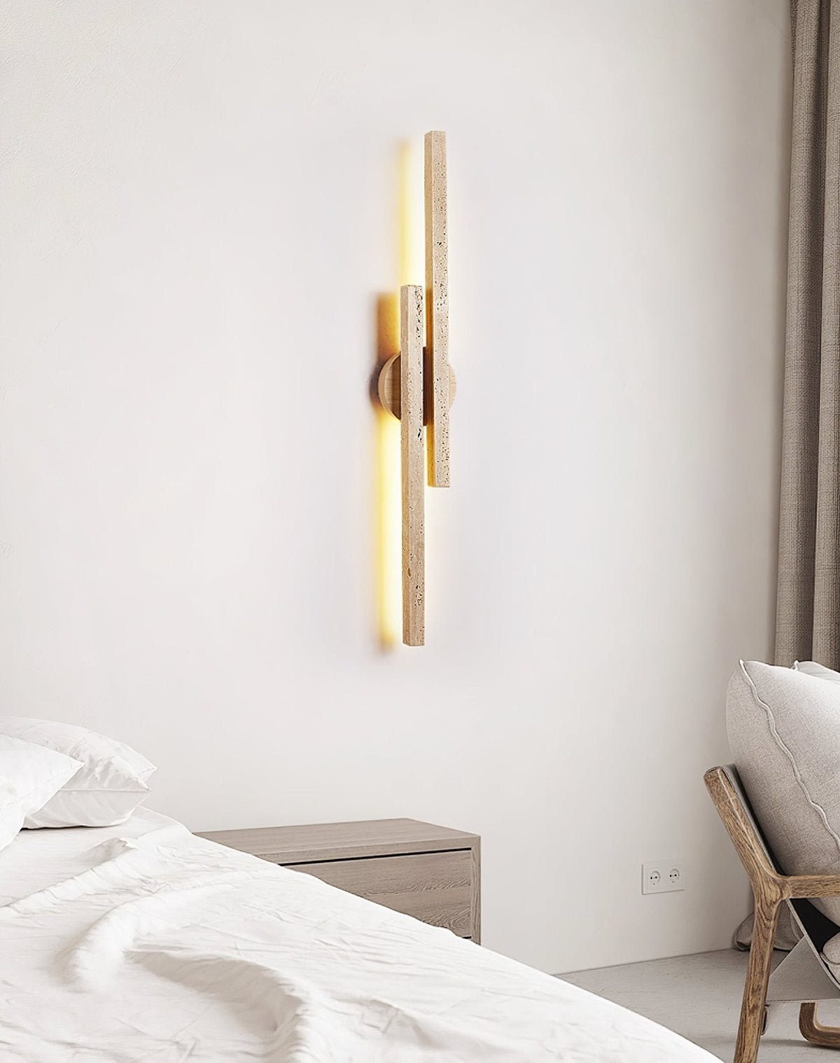 Aeris Travertine Wall Light