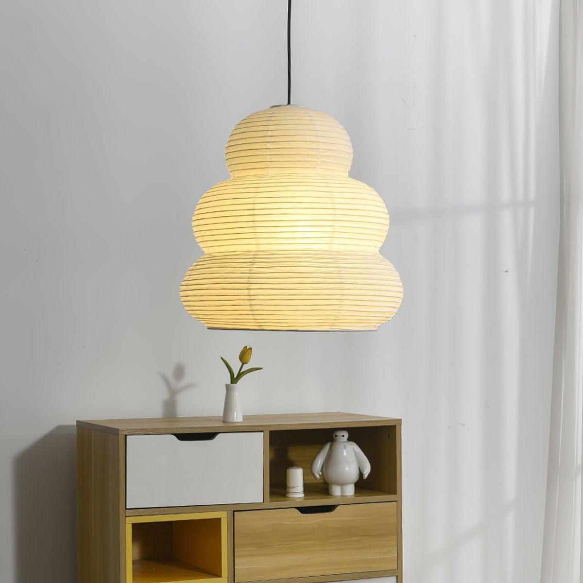 Akari Gourd Pendant Light 15.7"