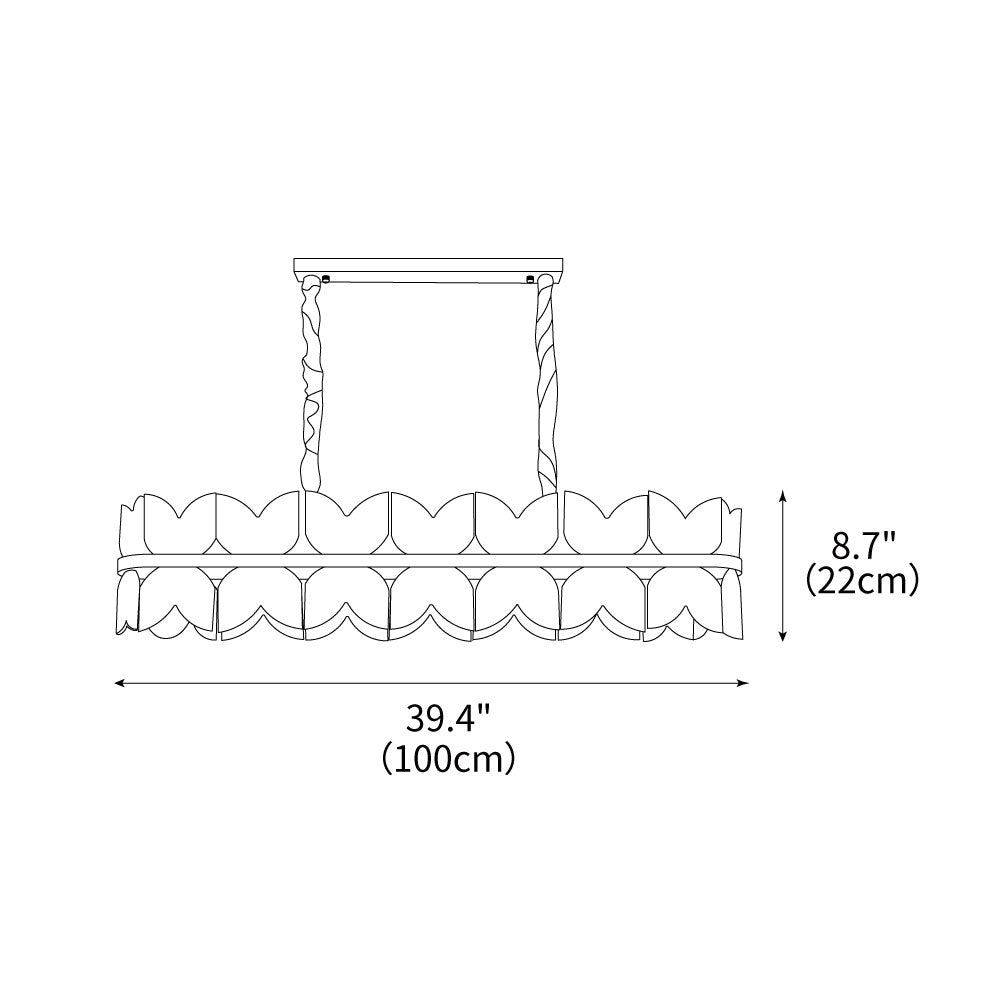 Alabaster Cloudscape Chandelier
