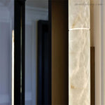 Alabaster Pillar Sconce