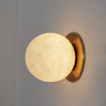 Alabaster Mini Orb Wall Lamp