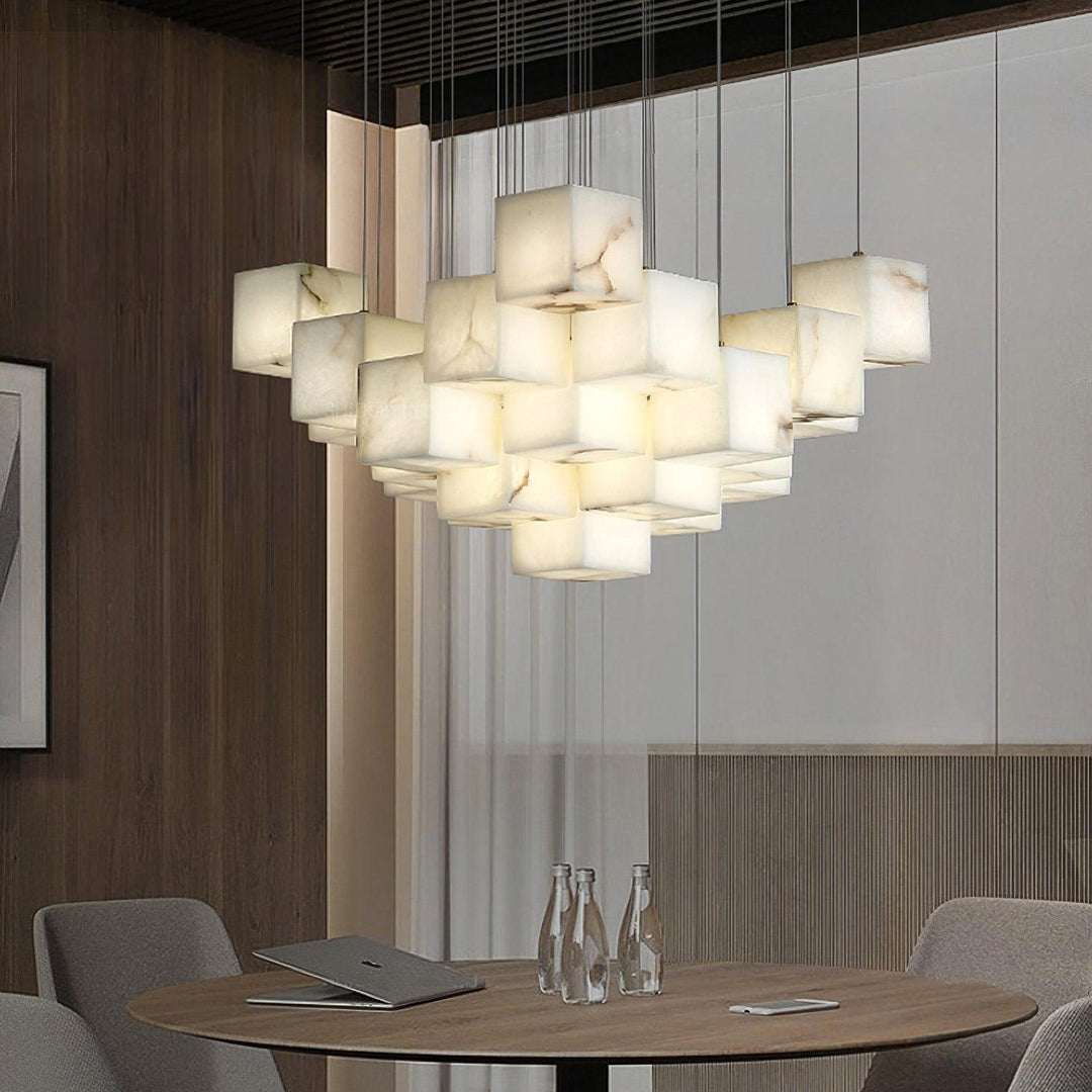 Alabaster Box Chandelier