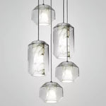 Alabaster Glass Cylinder Pendant Light