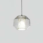 Alabaster Glass Cylinder Pendant Light