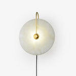Alabaster LED Plug-In Wall Lamp