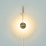 Alabaster LED Plug-In Wall Lamp