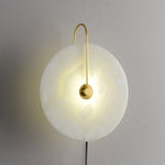 Alabaster LED Plug-In Wall Lamp